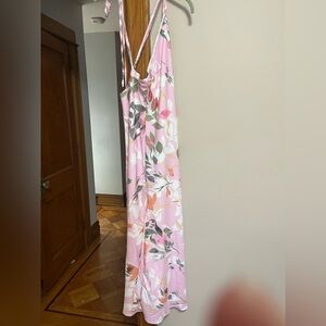 SHEIN Pink Floral Maxi Dress